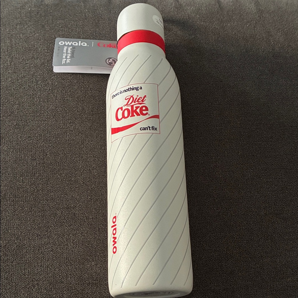 White and Red Insulated Bottle